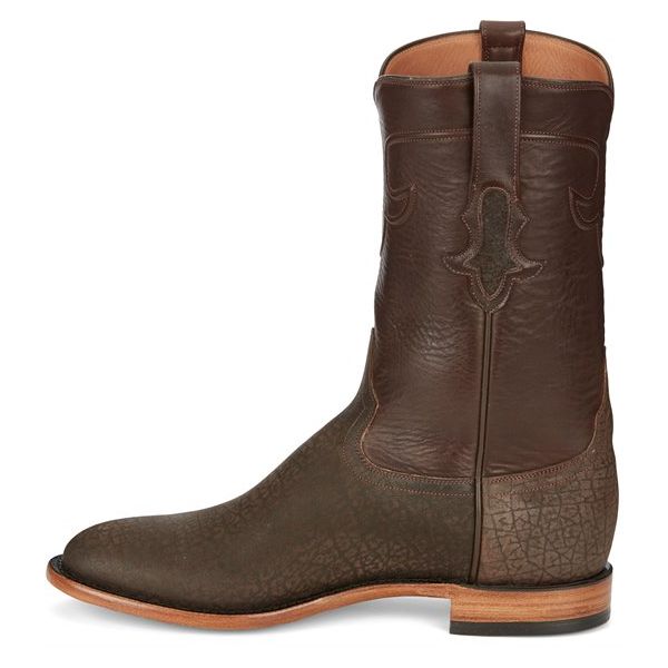 Tony Lama Boots Men's NIALEY HIPPO ROUGHOUT-Chocolate