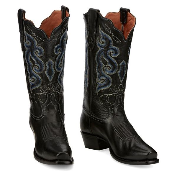 Tony Lama Boots Men's BLACK RISTA-Black - Click Image to Close