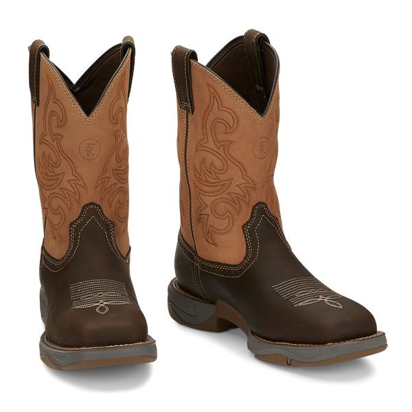 Tony Lama Boots Men's JUNCTION STEEL TOE-Dusty Brown - Click Image to Close