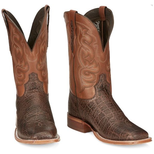 Tony Lama Boots Men's ROWEL-Brown - Click Image to Close