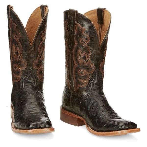 Tony Lama Boots Men's QUAID FULL QUILL-Brown - Click Image to Close