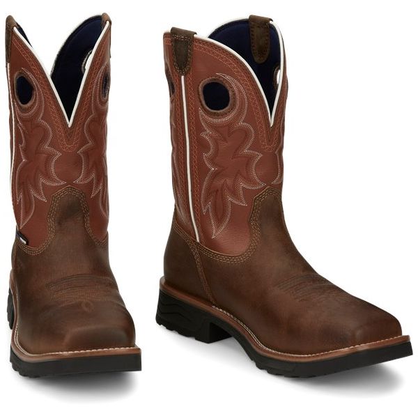 Tony Lama Boots Men's FIREBALL-Tan - Click Image to Close