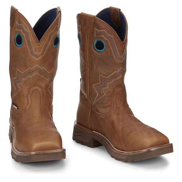 Tony Lama Boots Women's LUMEN COMP TOE-Golden Brown - Click Image to Close